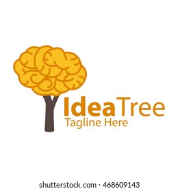 Brain logo. Creativity and idea icons and elements.
