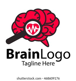 Brain logo. Creativity and idea icons and elements.