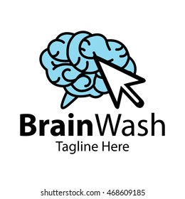 Brain logo. Creativity and idea icons and elements.