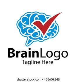 Brain logo. Creativity and idea icons and elements.