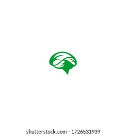 BRAIN logo design concept, icon logo, creative 
