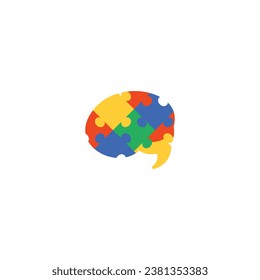 Diseño de logotipo cerebral con diseño de conexión tecnológica
