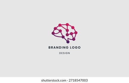Brain Logo design template illustration