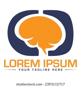 Diseño de logotipo cerebral Diseño de logotipo único y moderno