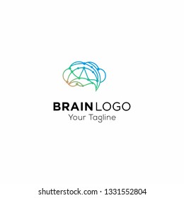 Brain logo design Vector