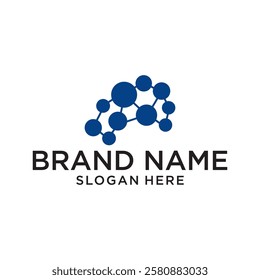 Brain logo design vector, editable eps 10