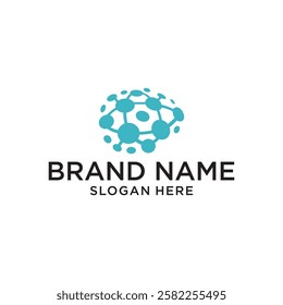 Brain logo design vector, editable eps 10