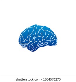 brain logo design vector sign