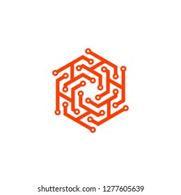Brain Logo Design Vector Template
