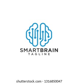 Brain Logo Design Vector Template