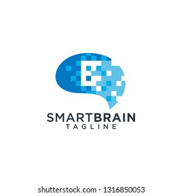 Brain Logo Design Vector Template