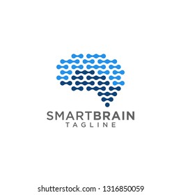 Brain Logo Design Vector Template