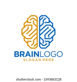 Brain Logo design vector template