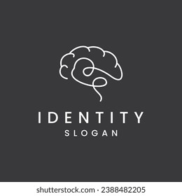 Brain Logo design vector template. 
