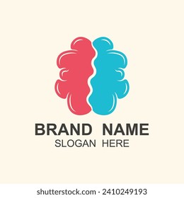 Brain Logo design vector template. This logo suitable for education, medical, courses, lab, science and others businesses