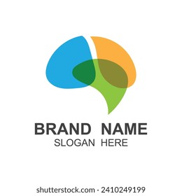 Brain Logo design vector template. This logo suitable for education, medical, courses, lab, science and others businesses