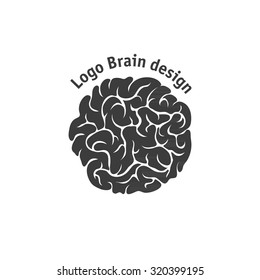 Brain Logo design vector template.