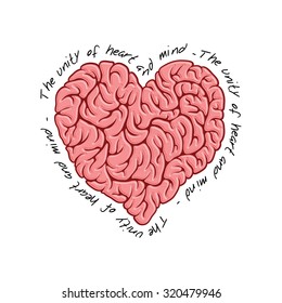 Brain Logo design vector template. Print concept icon.