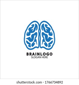  Brain logo designs concept vector, Health Brain Pulse logo, Brain care  logo template vector