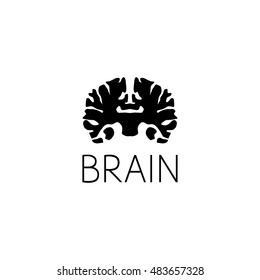 brain logo graphic design concept. Editable brain element, can be used as logotype, icon, template in web and print 