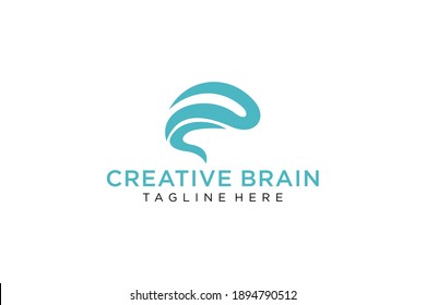 Brain logo. Brain icon. Brainstorm icon.Logo ideas. Brain vector. Psychology logo. Brain silhouette. Business icon. Creation and idea icons and elements. Think idea concept. Network icon. Network logo