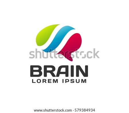 Brain logo. Brain icon. Brainstorm icon.Logo ideas. Brain vector. Psychology logo. Brain silhouette. Business icon. Creation and idea icons and elements. Think idea concept. Network icon. Network logo