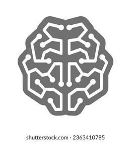 Icono de logo de cerebro ilustración de plantilla de diseño con archivo base de vector