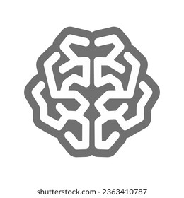 Designvorlage für das Brain-Logo mit Vektorgrafik-Basisdatei