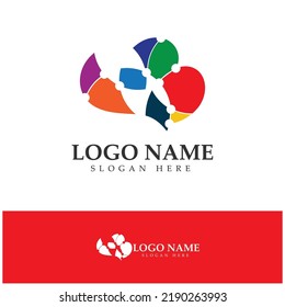  Ilustración del logo del cerebro diseño vector concepto, logotipo de impulsos del cerebro de la salud, modelo de logotipo de cuidado del cerebro vector