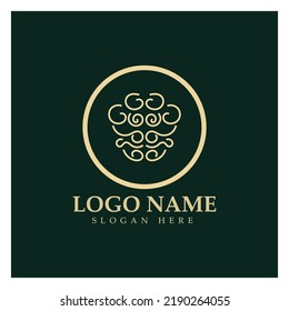  Ilustración del logo del cerebro diseño vector concepto, logotipo de impulsos del cerebro de la salud, modelo de logotipo de cuidado del cerebro vector