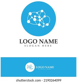 Brain logo icon illustration designs concept vector, Health Brain Pulse logo, Brain care  logo template vector