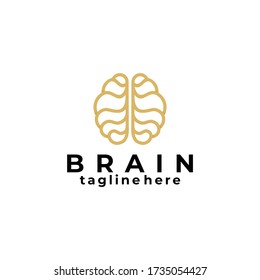 brain logo icon vector isolated