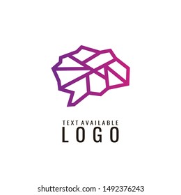 brain logo, mind design template