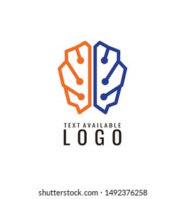 brain logo, mind design template