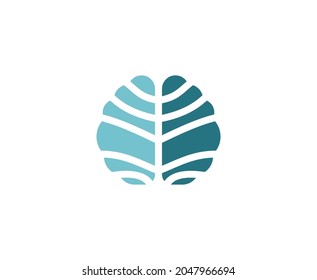 Brain logo mind smart vector 