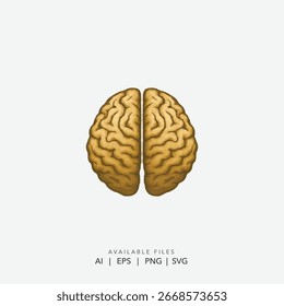 Logotipo cerebral para una marca educativa o tecnológica moderna, Vector cerebral humano minimalista para neurociencia y salud mental, Icono cerebral creativo e innovador para una empresa emergente o digital