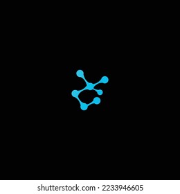 Brain Logo Neuron flat vector