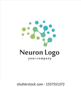 Brain logo / Neuron Nerve or Seaweed logo design inspiration