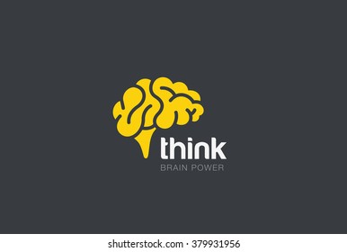 Brain Logo silhouette design vector template. Think idea concept.
Brainstorm power thinking brain Logotype icon Logo. - Shutterstock ID 379931956