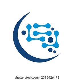 brain logo simple clean modern and elegance