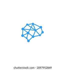 Brain Logo Simple Modern Design Vector