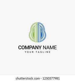 Brain Logo Template, art design