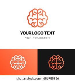 Brain logo template. Logo branding for your new corporate company. File can be use vector eps and image jpg formats
