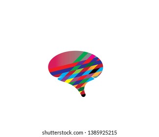 Brain Logo Template Design Vector, Emblem, Design Concept, Creative Symbol - Vector
