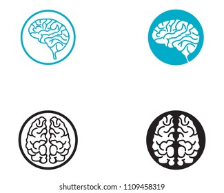 Brain Logo Template and symbols icons app
