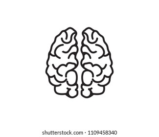 Brain Logo Template and symbols icons app
