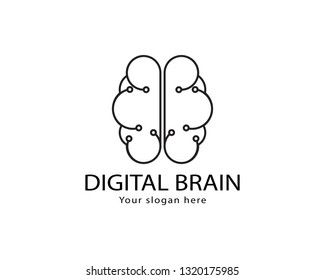 Brain Logo Template and symbols icons app