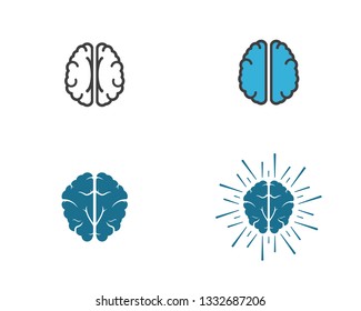 Brain Logo Template vector icon illustration design 