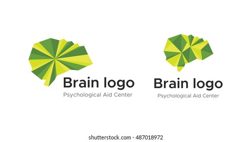 Brain logo of  template. Vector illustrations