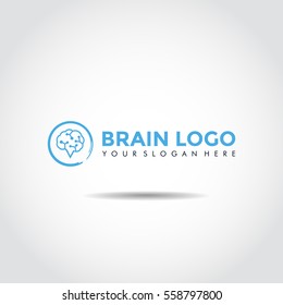 Brain Logo Template. Vector Illustrator eps. 10